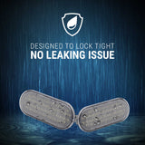 Waterproof LED side marker lights for trucks, designed to lock tight with no leaking issue