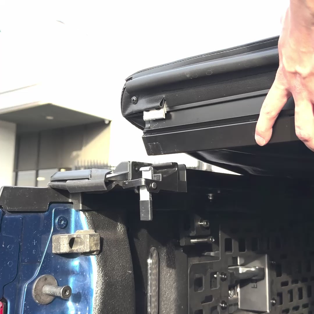 SYNETIC USA soft roll-up tonneau cover locking mechanism 