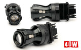 Three car headlights with a '40Watt' label on a white background