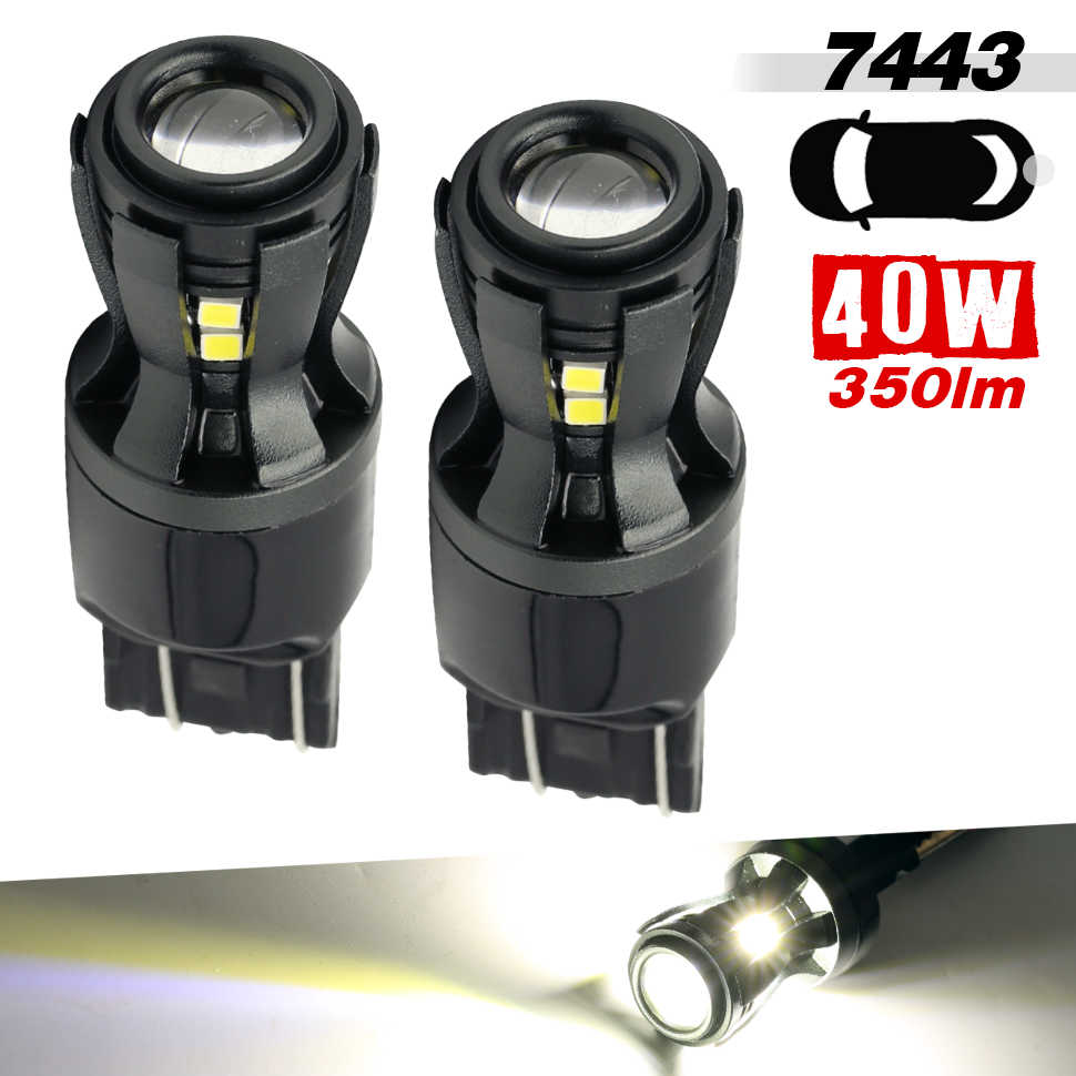 Two LED bulbs with specifications on a white background