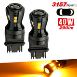 Two LED bulbs with specifications on a white background