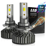 Syneticusa 9006/HB4 Low Beams LED Headlight Bulbs, 27W 6000K CSP