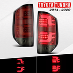AlphaRex 2014-2021 Toyota Tundra Tail Lights LED Red Smoke Brake Lamp Assembly