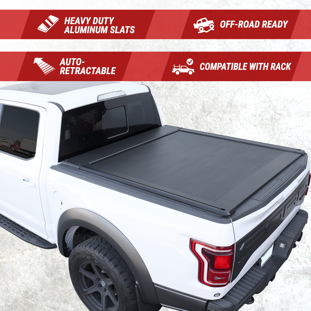 AR Retractable Adventure Series Tonneau Cover (6ft - 6.8ft Bed)