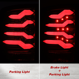 AlphaRex 2009-2018 Ram 1500 LED Red Smoke Tail Lights Brake Lamp Housing Assembly