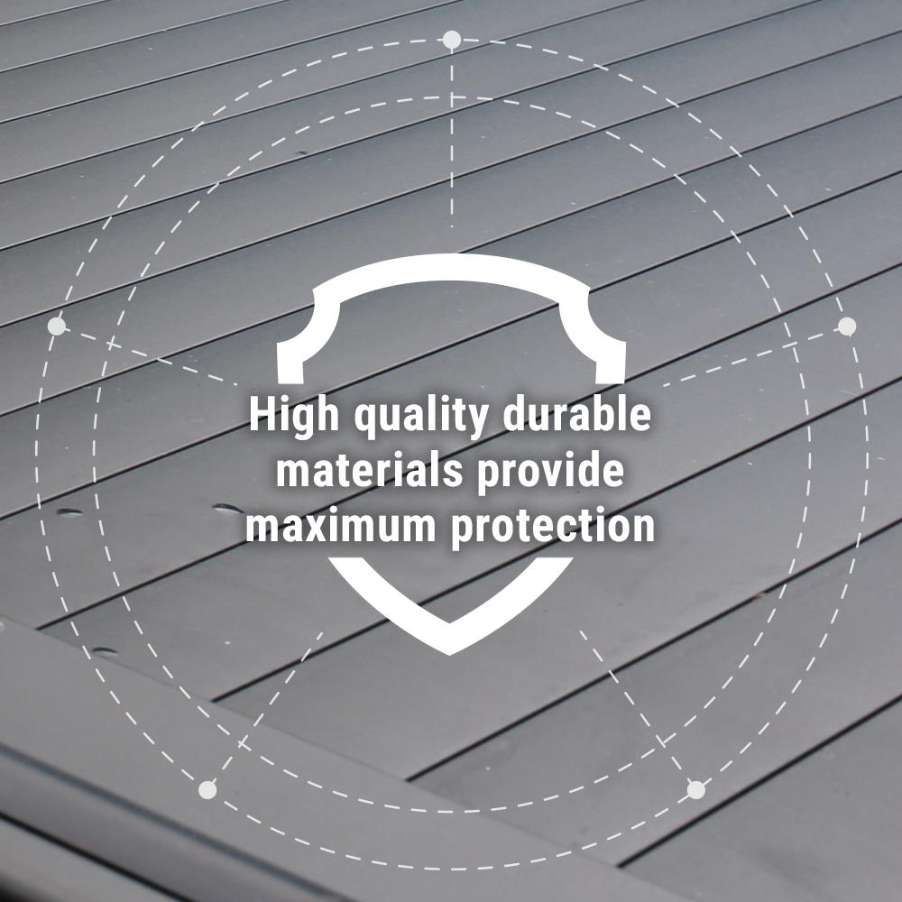 high quality picture with aluminum slats as background