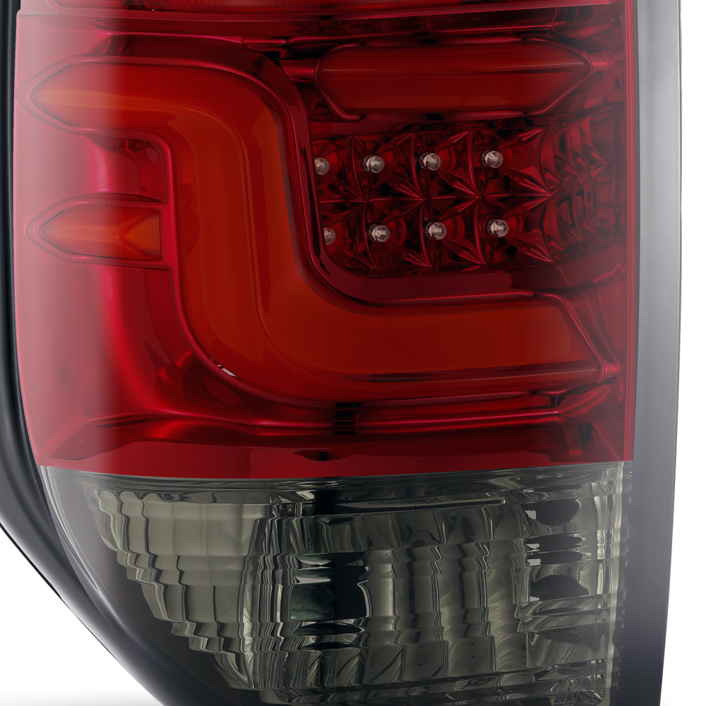 AlphaRex 2014-2021 Toyota Tundra Tail Lights LED Red Smoke Brake Lamp Assembly