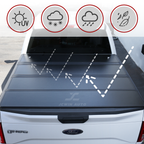 Ford F-150 Hard Quad Fold Tonneau Cover (2009-2020 5.5ft Bed)