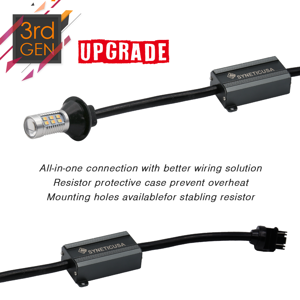 Error Free White/Amber LED Type2 Switchback Bulbs