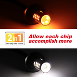 Error Free White/Amber LED Type2 Switchback Bulbs