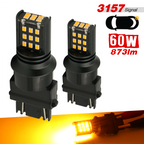 1157/3157/7443 YELLOW EXTRA BRIGHT TURN SIGNAL LED BULBS (SMD 2016, 24 LED chips)