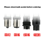 1157/3157/7443 Red Extra Bright Tail Brake LED Bulbs (SMD 2835, 16 LED chips)
