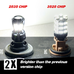 1157/3157/7443 WHITE REVERSE/BRAKE/SIGNAL LED BULBS (SMD 2835, 16 LED chips)
