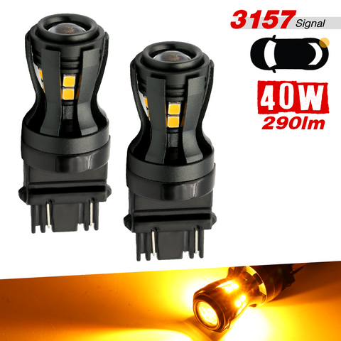 1157/3157/7443 YELLOW EXTRA BRIGHT TURN SIGNAL LED BULBS (SMD 2835, 16 LED chips)
