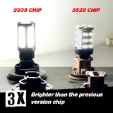 1157/3157/7443 WHITE EXTRA BRIGHT REVERSE/BRAKE/SIGNAL LED BULBS (SMD 2835, 64 LED chips)