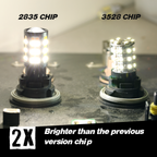Switchback LED Light Bulbs - White/Amber 64 SMDs - 1157 / 3157 / 7443