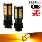 1157/3157/7443 YELLOW EXTRA BRIGHT TURN SIGNAL LED BULBS (SMD 2835, 64 LED chips)