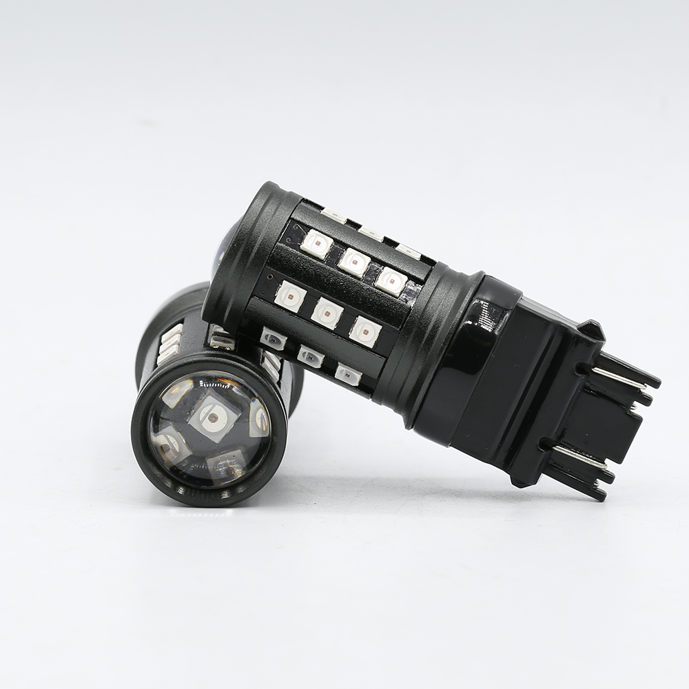 1157/3157/7443 Red Extra Bright Tail Brake LED Bulbs (SMD 3030, 30 LED chips)