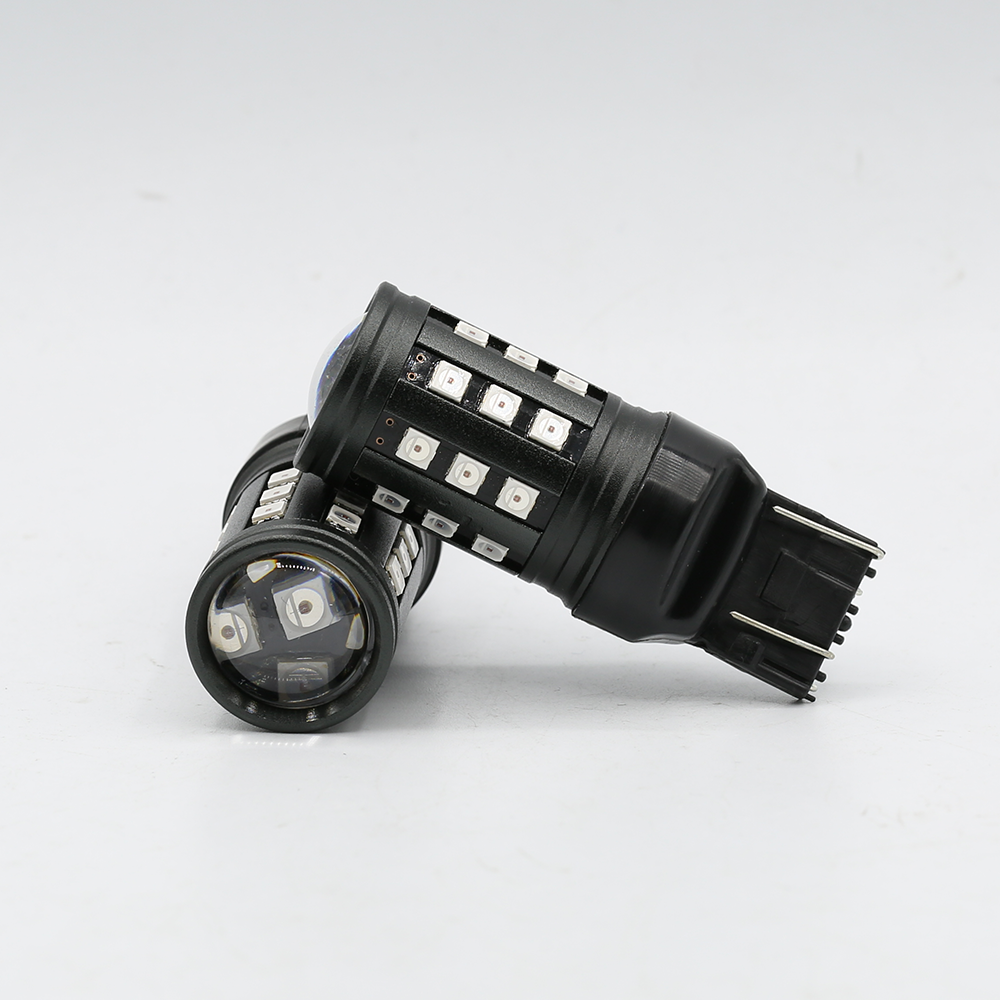 1157/3157/7443 Red Extra Bright Tail Brake LED Bulbs (SMD 3030, 30 LED chips)