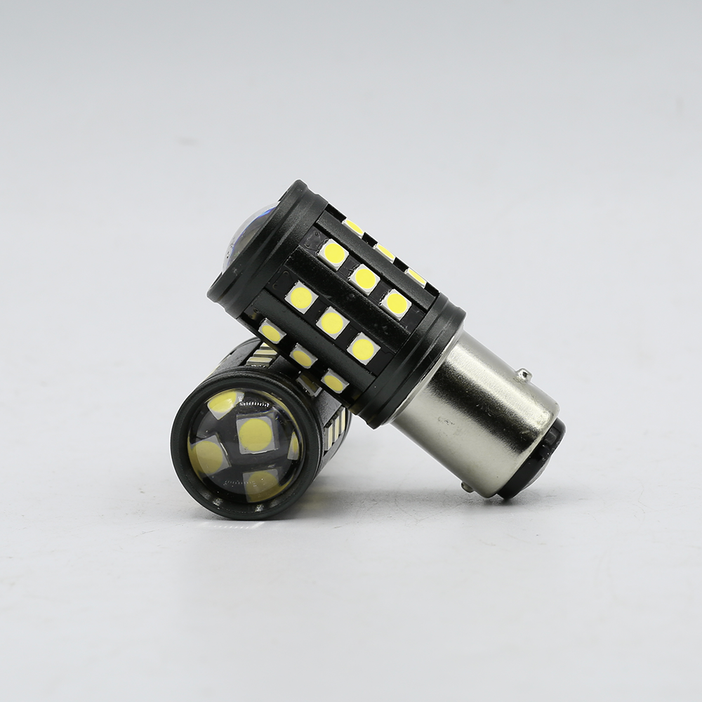1157/3157/7443 White Extra Bright Reverse/Brake/Signal LED Bulbs (SMD 3030, 30 LED chips)