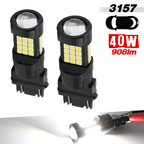 1157/3157/7443 White Extra Bright Reverse/Brake/Signal LED Bulbs (SMD 3030, 36 LED chips)