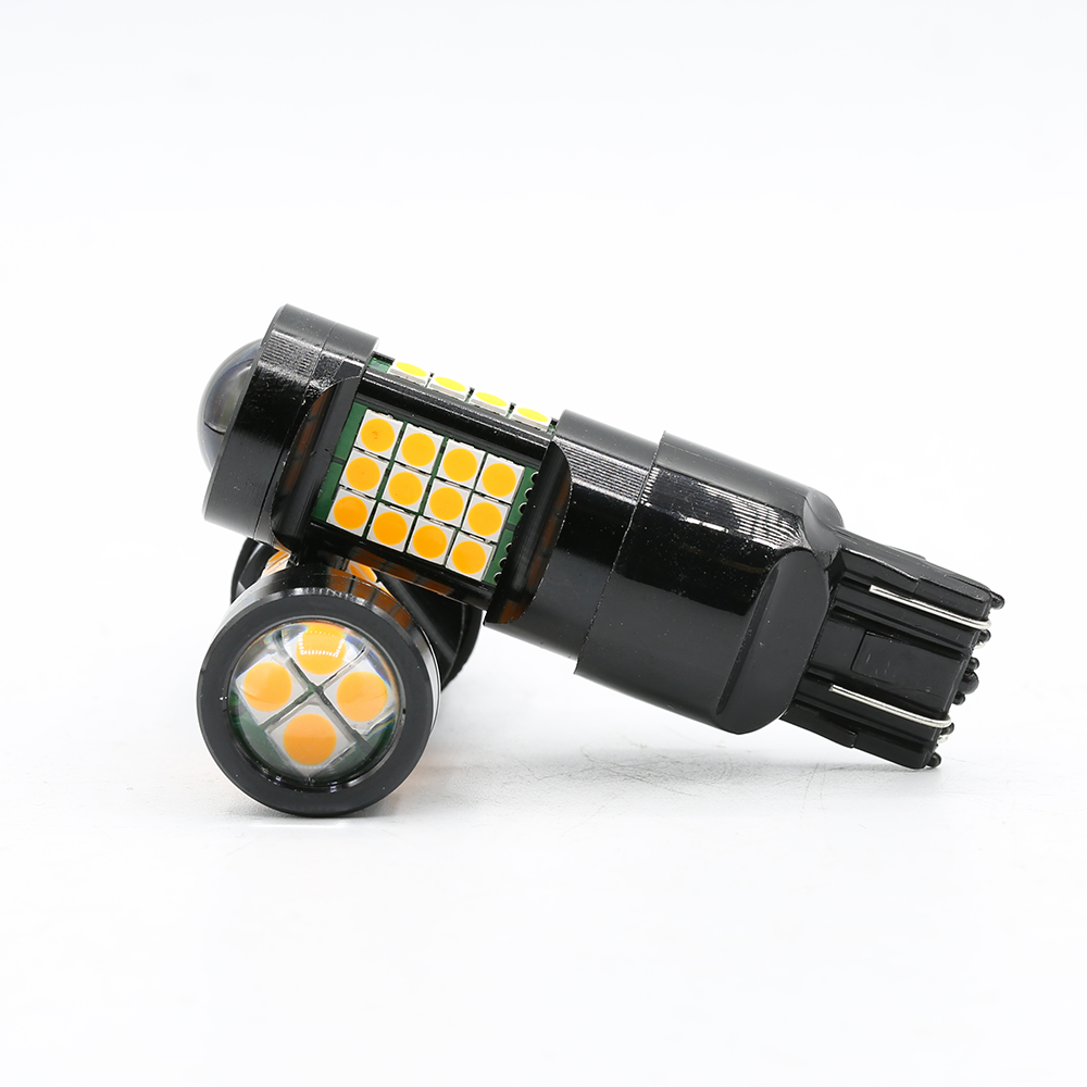 1157/3157/7443 Yellow Extra Bright Turn Signal LED Bulbs (SMD 3030, 36 LED chips)