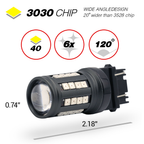 1157/3157/7443 Red Extra Bright Tail Brake LED Bulbs (SMD 3030, 40 LED chips)