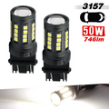 1157/3157/7443 White Extra Bright Reverse/Brake/Signal LED Bulbs (SMD 3030, 40 LED chips)