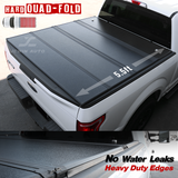 Ford F-150 Hard Quad Fold Tonneau Cover (2009-2020 5.5ft Bed)