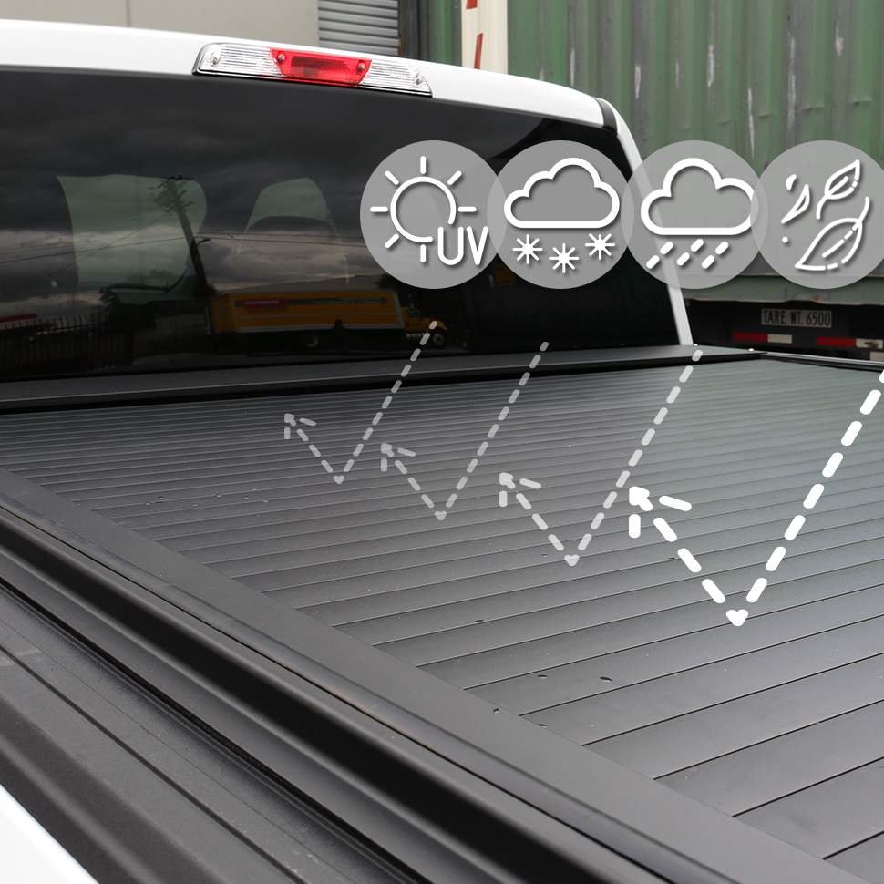 Hard Aluminum MB Manual Retractable Tonneau Cover