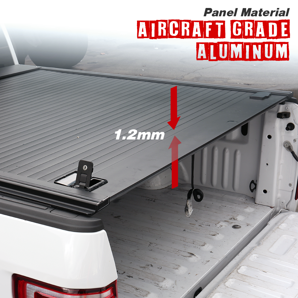 Hard Aluminum MB Manual Retractable Tonneau Cover