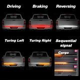 LED Tailgate Light Bar Sequential Signal Brake + Strobe Brake Alert