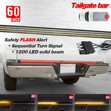 LED Tailgate Light Bar Sequential Signal Brake + Strobe Brake Alert